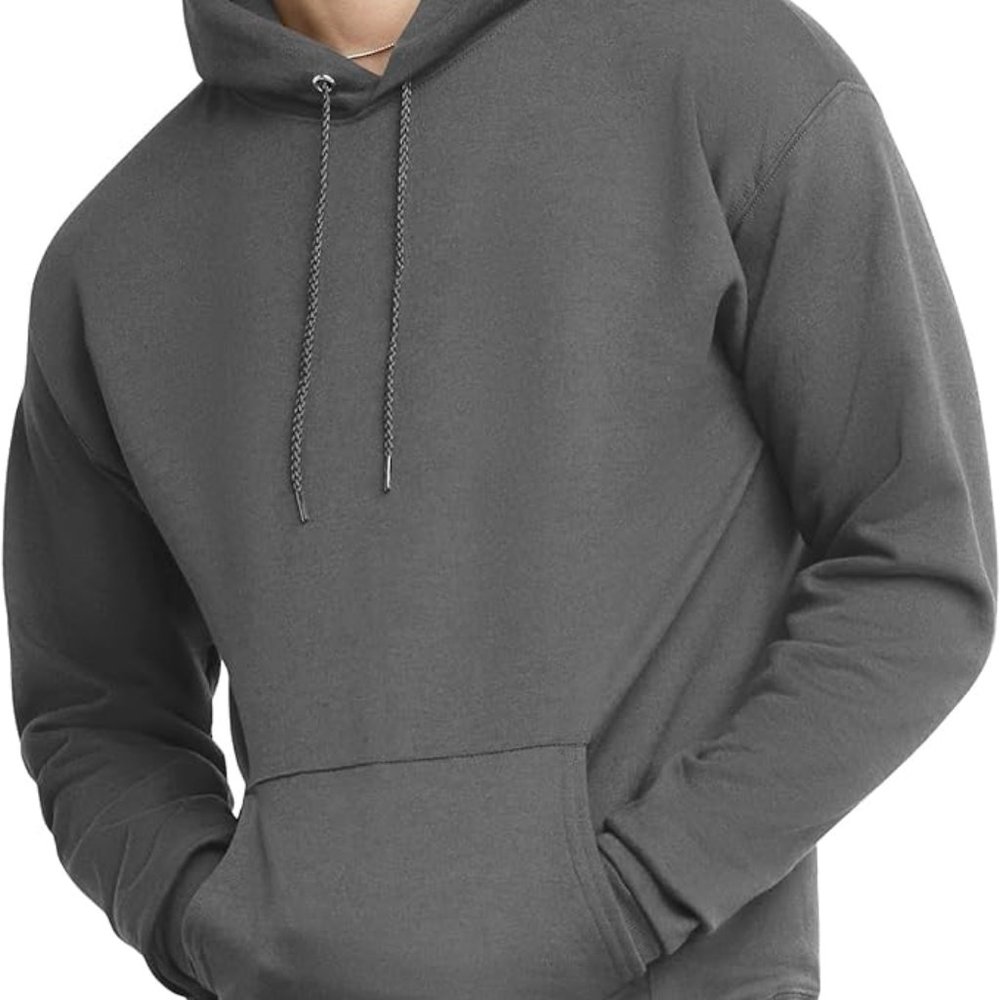 Hanes EcoSmart Hoodie / Smoke Grey